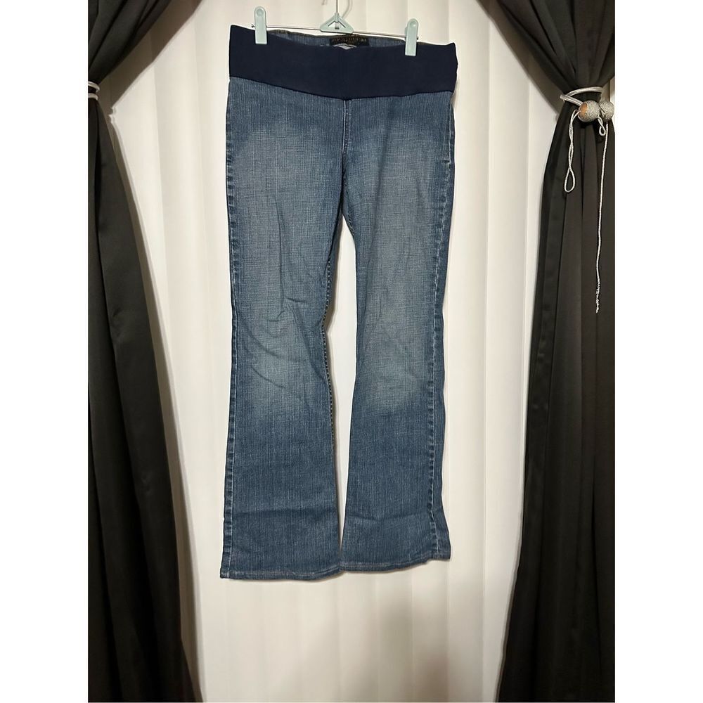 Juicy Couture blue denim maternity jeans